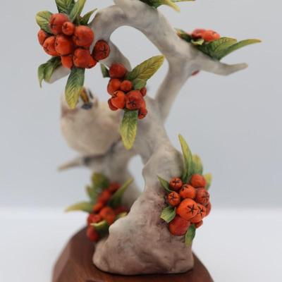 CYBIS Kinglets on Pyracantha Porcelain Figurine