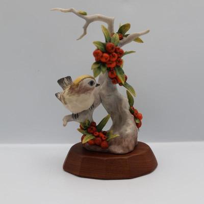 CYBIS Kinglets on Pyracantha Porcelain Figurine