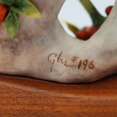 CYBIS Kinglets on Pyracantha Porcelain Figurine