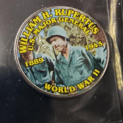 12 WORLD WAR II COLORIZED KENNEDY HALF DOLLARS
