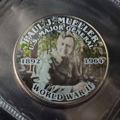 12 WORLD WAR II COLORIZED KENNEDY HALF DOLLARS
