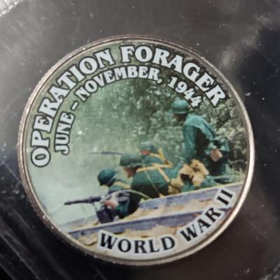 12 WORLD WAR II COLORIZED KENNEDY HALF DOLLARS