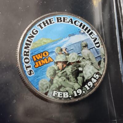 12 WORLD WAR II COLORIZED KENNEDY HALF DOLLARS
