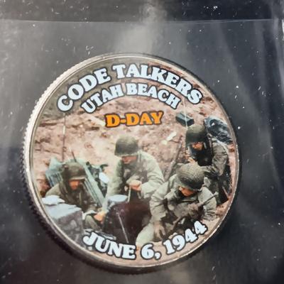 12 WORLD WAR II COLORIZED KENNEDY HALF DOLLARS