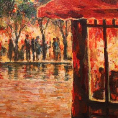 Americo Makk "Lady in Window" Framed