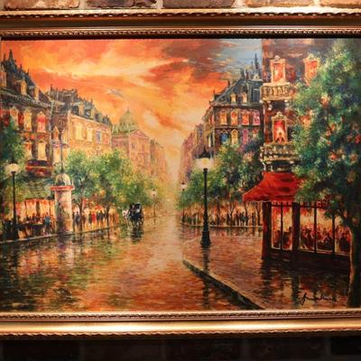 Americo Makk "Lady in Window" Framed