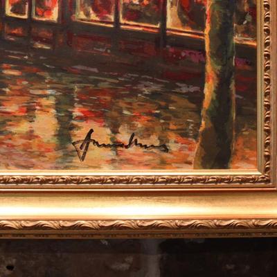 Americo Makk "Lady in Window" Framed
