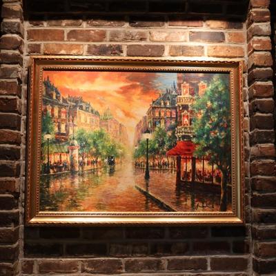 Americo Makk "Lady in Window" Framed