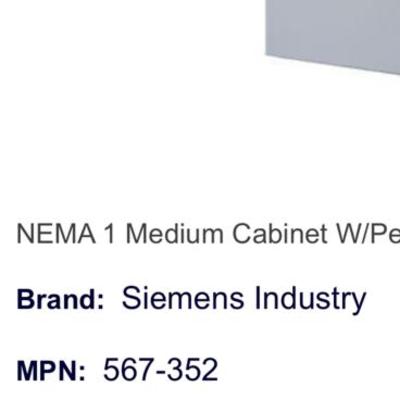 Siemens medium cabinet