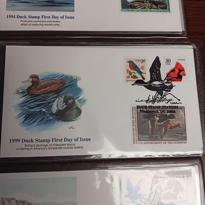 THE US DUCK STAMPS FIRST DAY OF ISSUE