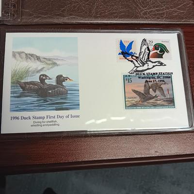 THE US DUCK STAMPS FIRST DAY OF ISSUE