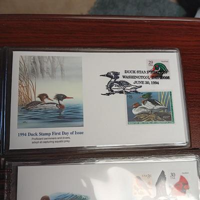 THE US DUCK STAMPS FIRST DAY OF ISSUE