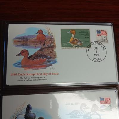 THE US DUCK STAMPS FIRST DAY OF ISSUE