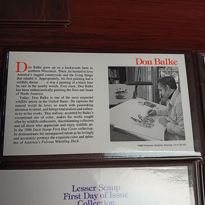 THE US DUCK STAMPS FIRST DAY OF ISSUE