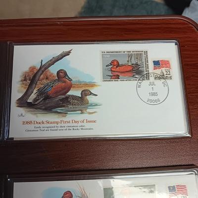 THE US DUCK STAMPS FIRST DAY OF ISSUE
