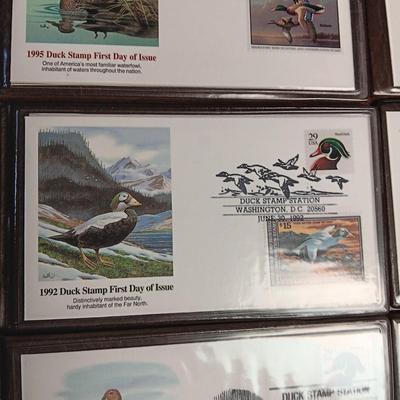 THE US DUCK STAMPS FIRST DAY OF ISSUE