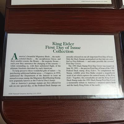 THE US DUCK STAMPS FIRST DAY OF ISSUE