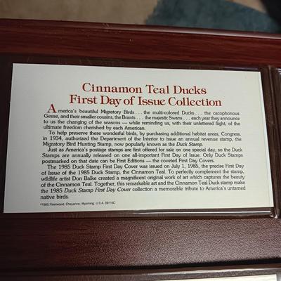 THE US DUCK STAMPS FIRST DAY OF ISSUE