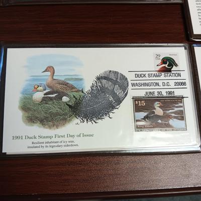 THE US DUCK STAMPS FIRST DAY OF ISSUE