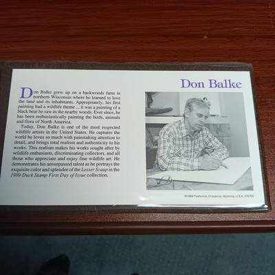 THE US DUCK STAMPS FIRST DAY OF ISSUE