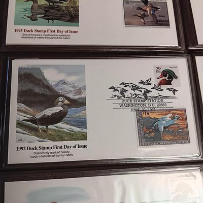 THE US DUCK STAMPS FIRST DAY OF ISSUE