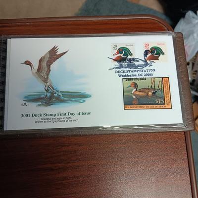 THE US DUCK STAMPS FIRST DAY OF ISSUE