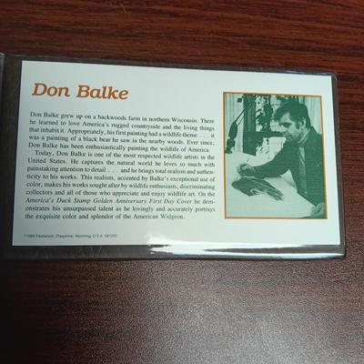 THE US DUCK STAMPS FIRST DAY OF ISSUE