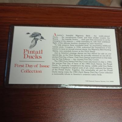 THE US DUCK STAMPS FIRST DAY OF ISSUE