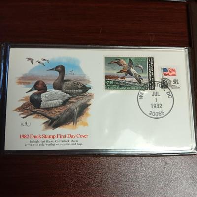 THE US DUCK STAMPS FIRST DAY OF ISSUE