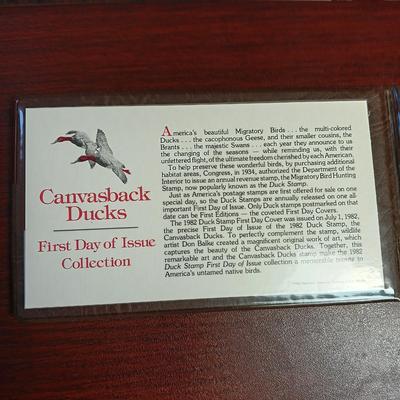 THE US DUCK STAMPS FIRST DAY OF ISSUE