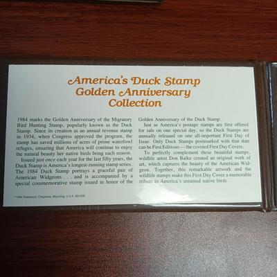 THE US DUCK STAMPS FIRST DAY OF ISSUE