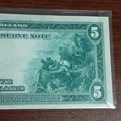SERIES OF 1914 $5 BLUE SEAL FEDERAL RESERVE NOTE