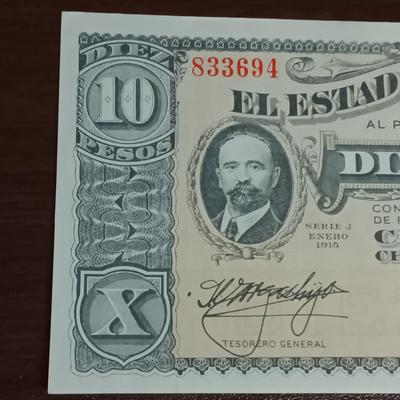 1915 SERIES J MEXICAN REVOLUTION