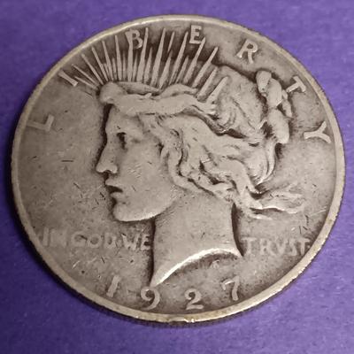 1926 & 1927 PEACE SILVER DOLLARS