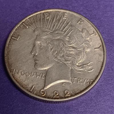 1922 PEACE SILVER DOLLAR