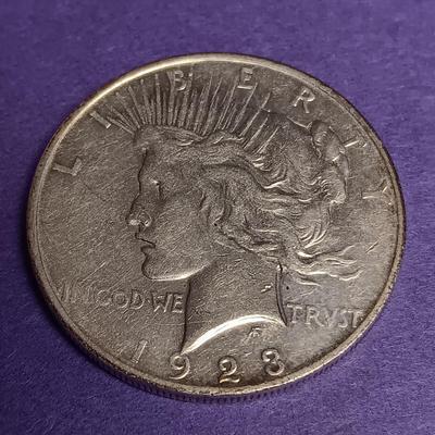 1923 PEACE SILVER DOLLAR