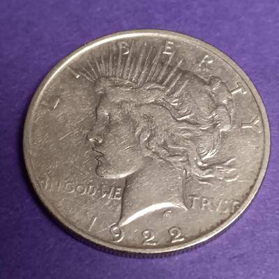 1922 PEACE SILVER DOLLAR