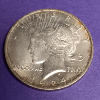1924 PEACE SILVER DOLLAR