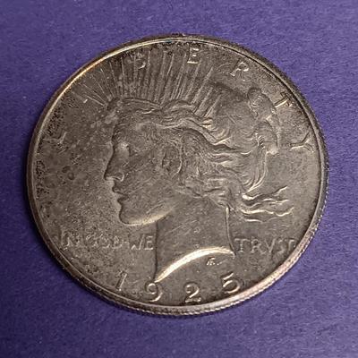 1925 PEACE SILVER DOLLAR