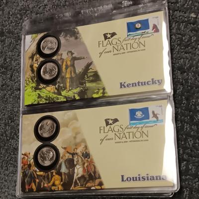 FLAGS OF OUR NATION UNC STATE QUARTERS