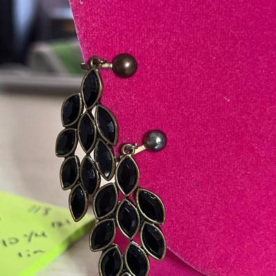 Golden toned clip on earrings