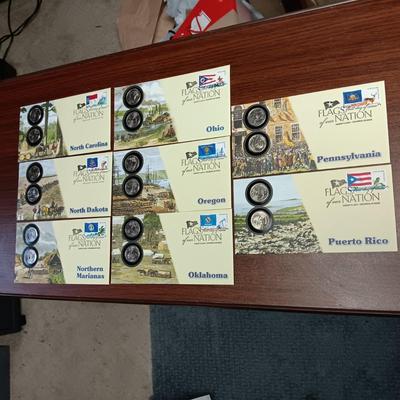 FLAGS OF OUR NATION UNC STATE QUARTERS