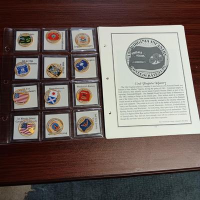 BATTLE FLAGS OF THE CIVIL WAR COLORIZED KENNEDY HALF DOLLARS