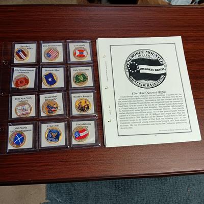 BATTLE FLAGS OF THE CIVIL WAR COLORIZED KENNEDY HALF DOLLARS