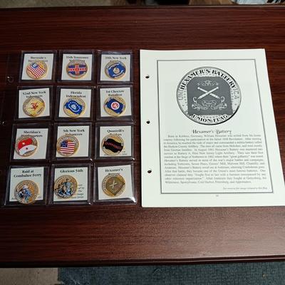 BATTLE FLAGS OF THE CIVIL WAR COLORIZED KENNEDY HALF DOLLARS