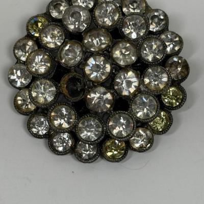 Vintage Rhinestone Brooch Pin