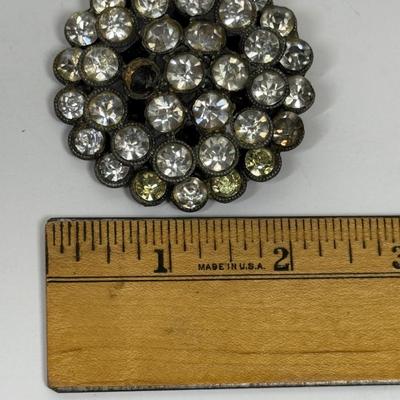 Vintage Rhinestone Brooch Pin