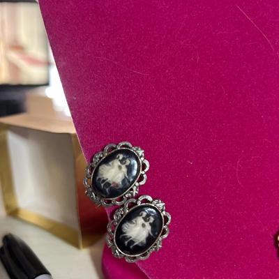 Random clip on earrings