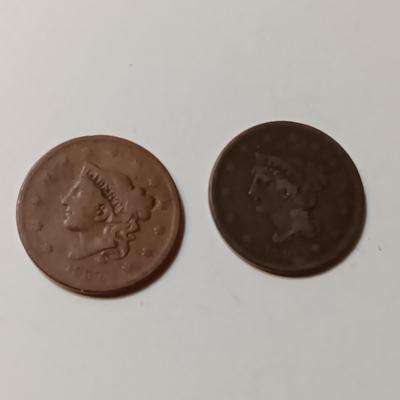 1840 & 1837 LARGE CENTS