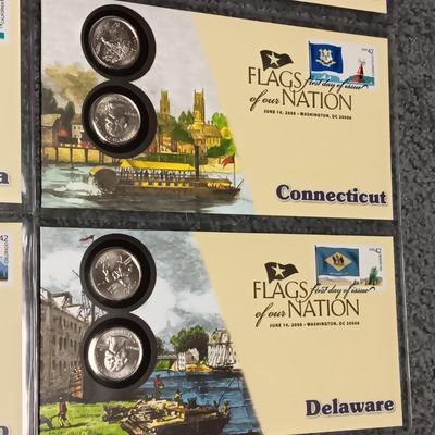 FLAGS OF OUR NATION UNC STATE QUARTERS